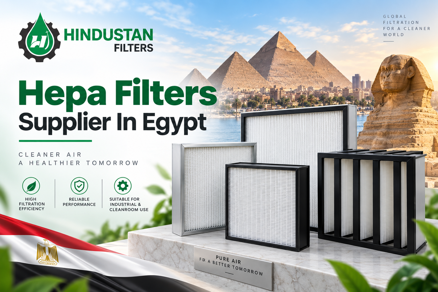 HEPA Filter Supplier In Egypt – Hindustan Premium Air Filtration Solutions