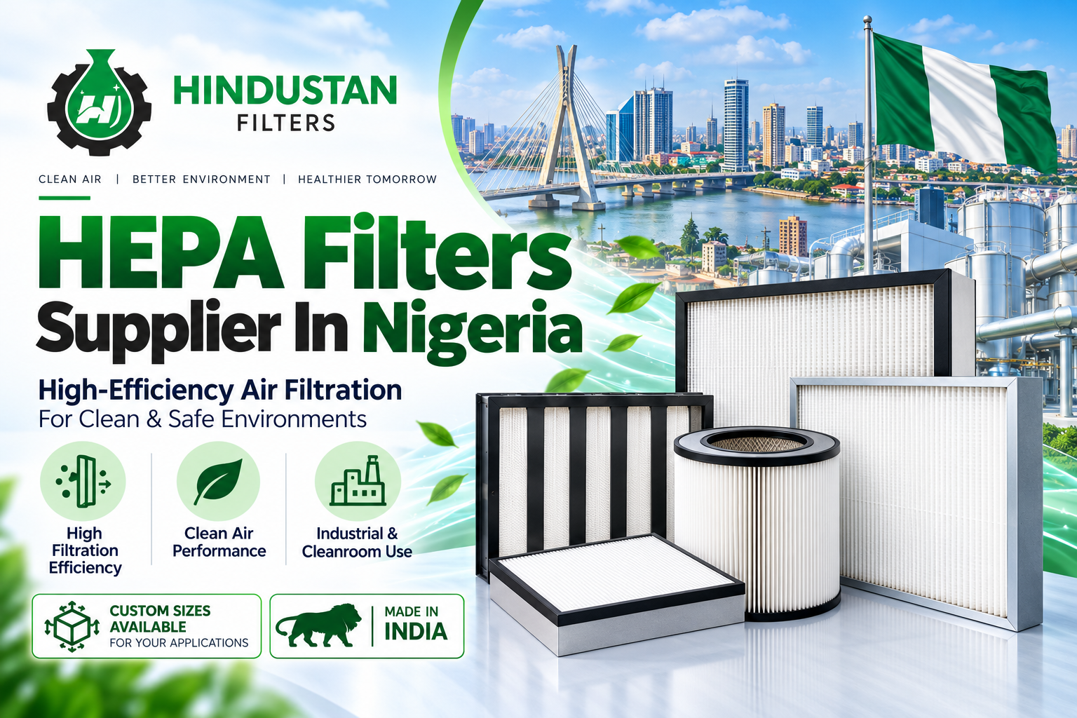 HEPA Filters Supplier In Nigeria – Hindustan Filters Commercial & Industrial Air Filtration