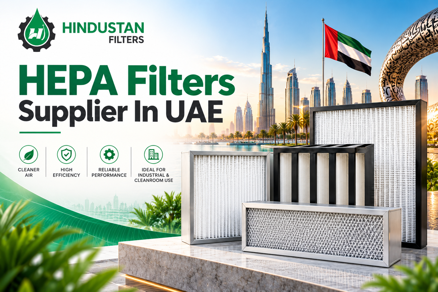 HEPA Filters Supplier In UAE – Hindustan Filters Commercial & Industrial Air Filtration