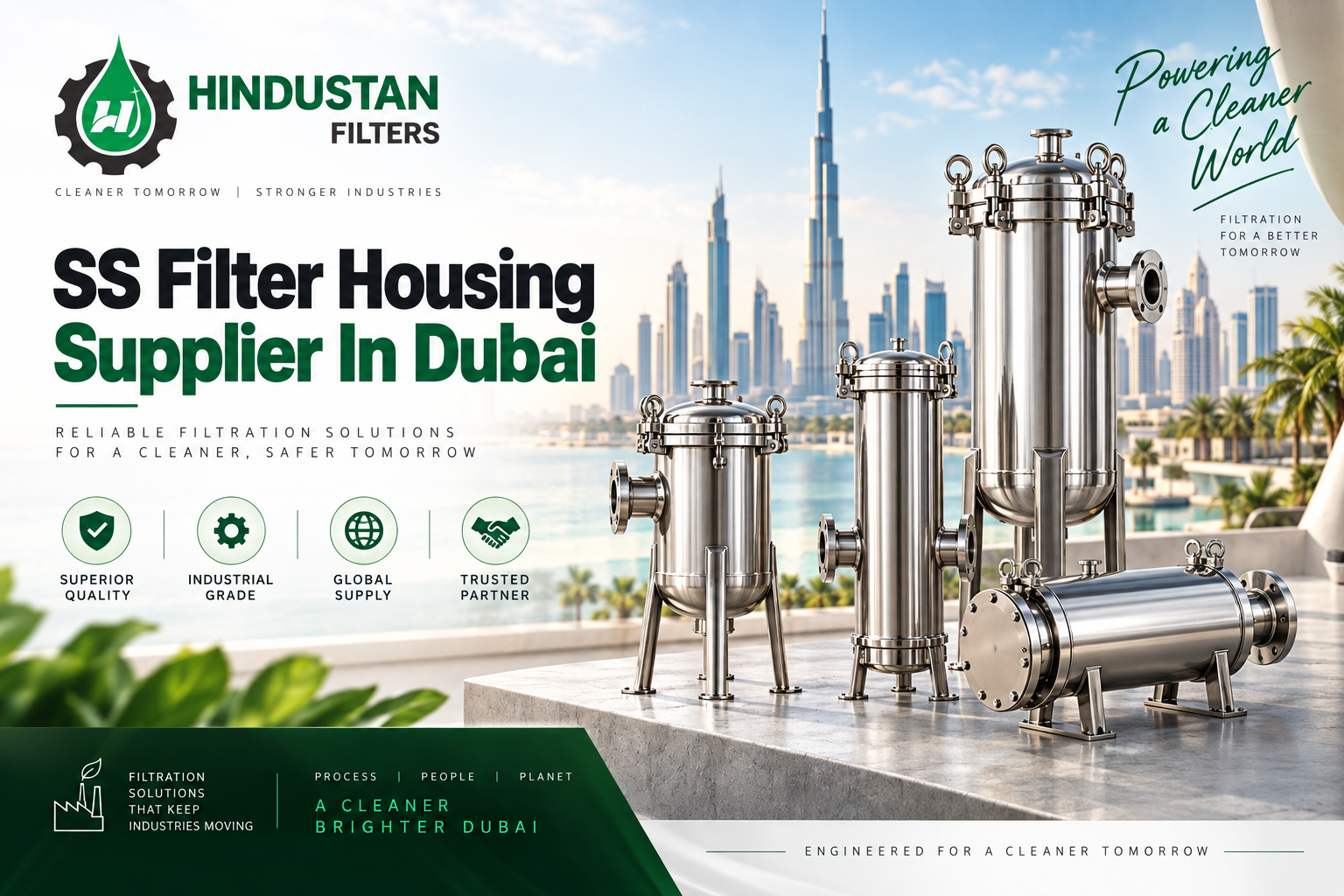 SS Filter Housing Supplier in Dubai – Hindustan Industrial Filtration Solutions UAE